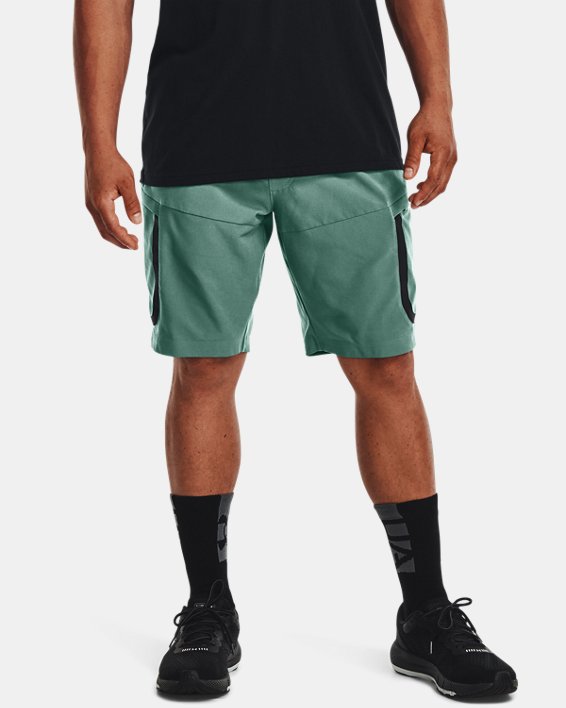 Men's UA Sportstyle Elite Cargo Shorts, Green, pdpMainDesktop image number 0